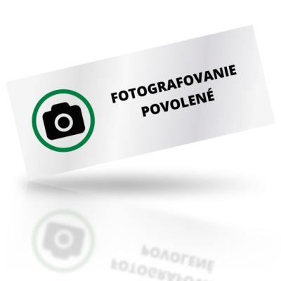 Fotografovanie povolené - obdelníkové označení
