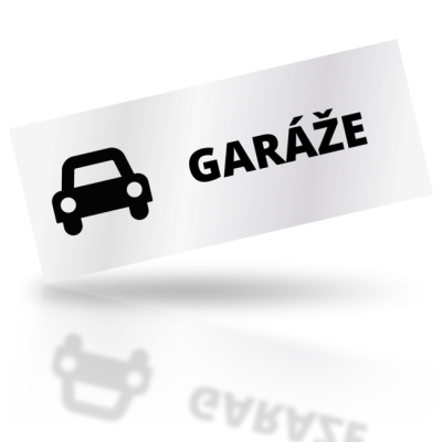 Garáže - obdelníkové označení