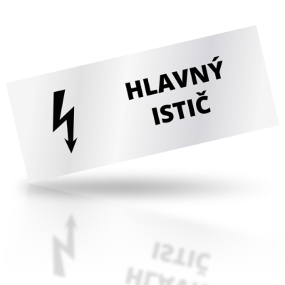 Hlavný istič - obdelníkové označení