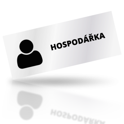 Hospodářka - obdelníkové označení