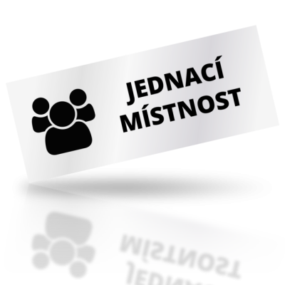 Jednací místnost - obdelníkové označení