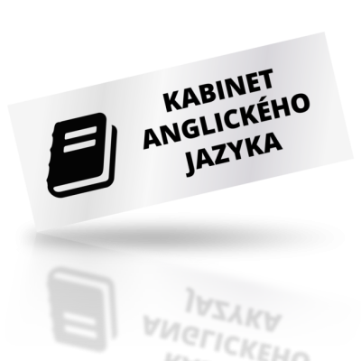 Kabinet anglického jazyka - obdelníkové označení