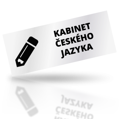Kabinet českého jazyka - obdelníkové označení