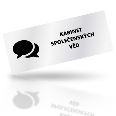 Kabinet společenských věd - obdelníkové označení
