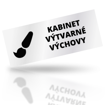 Kabinet výtvarné výchovy - obdelníkové označení