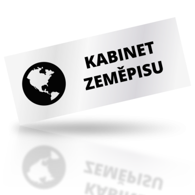 Kabinet zeměpisu - obdelníkové označení
