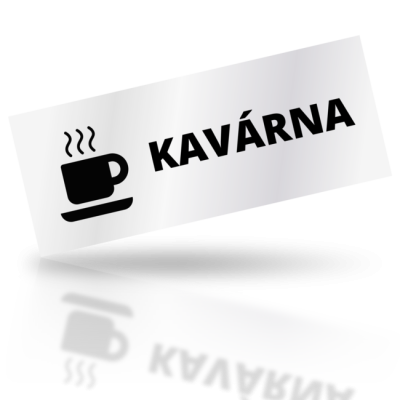 Kavárna - obdelníkové označení
