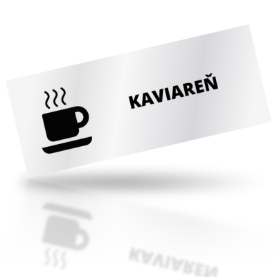 Kaviareň - obdelníkové označení
