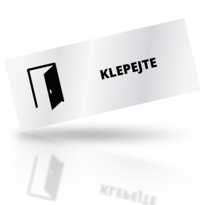 Klepejte - obdelníkové označení