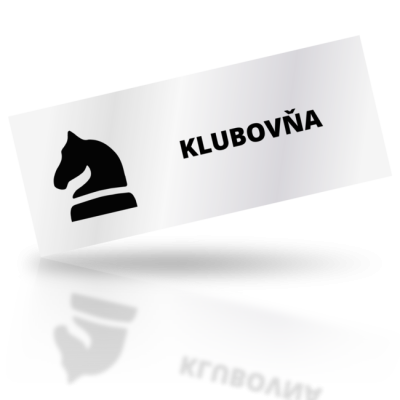 Klubovňa - obdelníkové označení