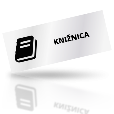 Knižnica - obdelníkové označení