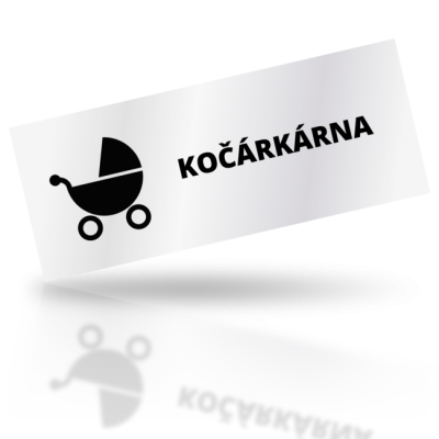 Kočárkárna - obdelníkové označení