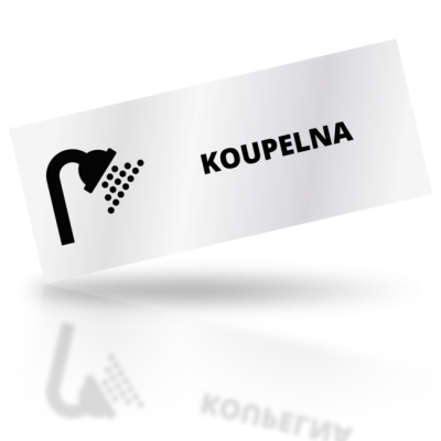 Koupelna - obdelníkové označení