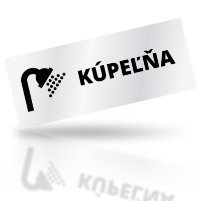 Kúpeľňa - obdelníkové označení