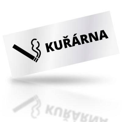 Kuřárna - obdelníkové označení