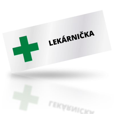 Lekárnička - obdelníkové označení