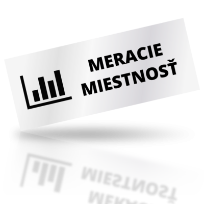 Meracie miestnosť - obdelníkové označení
