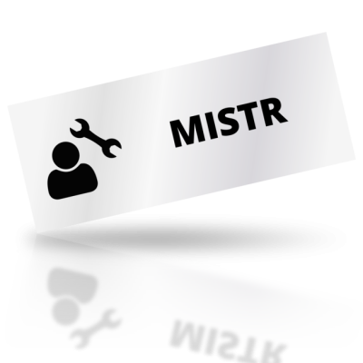 Mistr - obdelníkové označení