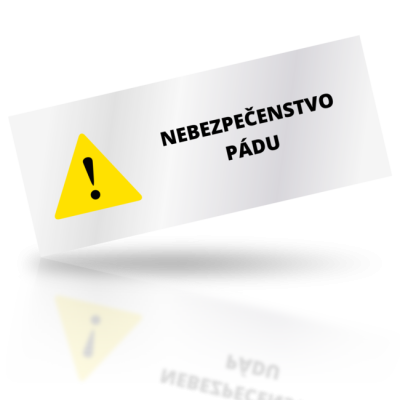 Nebezpečenstvo pádu - obdelníkové označení