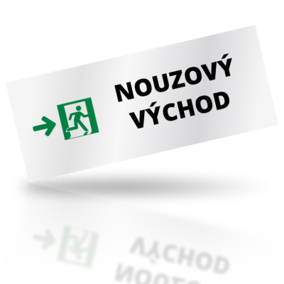 Nouzový východ 01 - obdelníkové označení