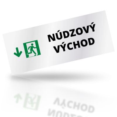 Núdzový východ 04 - obdelníkové označení