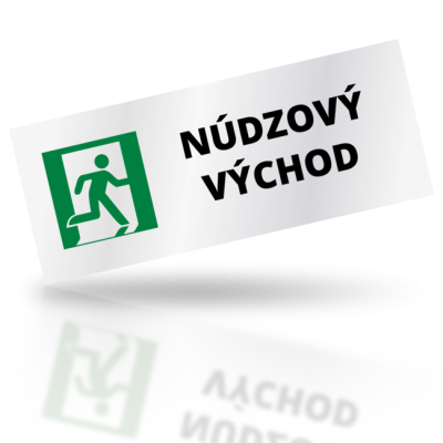 Núdzový východ 05 - obdelníkové označení