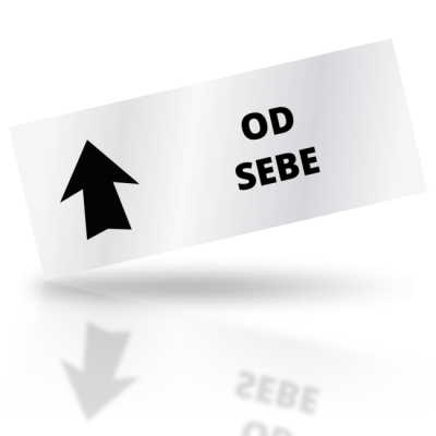 Od sebe - obdelníkové označení