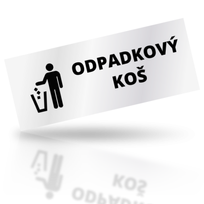 Odpadkový koš 01 - obdelníkové označení