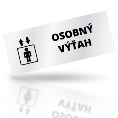 Osobný výťah - obdelníkové označení