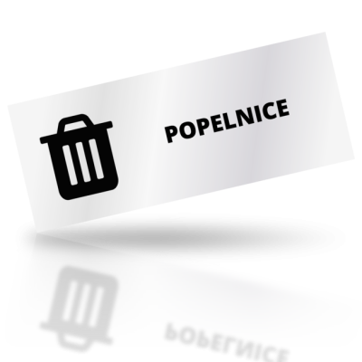 Popelnice - obdelníkové označení