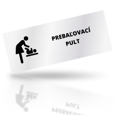 Prebaľovací pult - obdelníkové označení