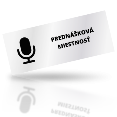 Prednášková miestnosť - obdelníkové označení