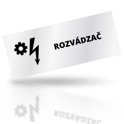 Rozvádzač - obdelníkové označení