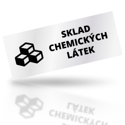 Sklad chemických látek - obdelníkové označení