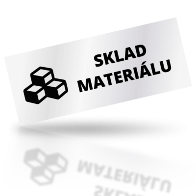 Sklad materiálu - obdelníkové označení