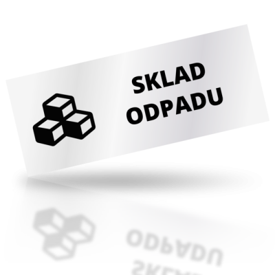 Sklad odpadu - obdelníkové označení