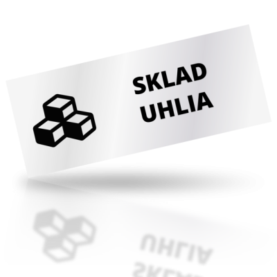 Sklad uhlia - obdelníkové označení
