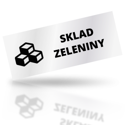 Sklad zeleniny - obdelníkové označení