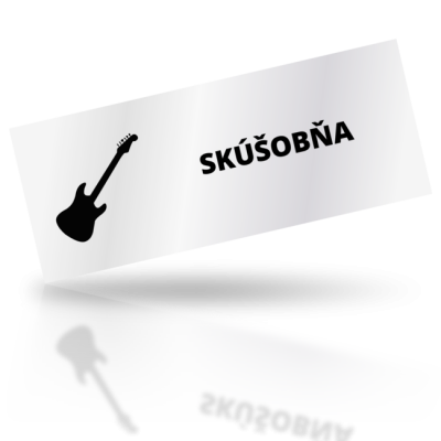 Skúšobňa - obdelníkové označení