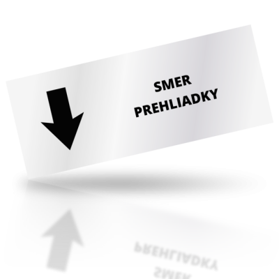 Smer prehliadky 04 - obdelníkové označení