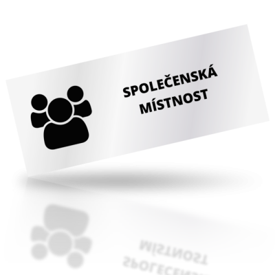 Společenská místnost - obdelníkové označení