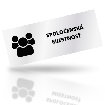 Spoločenská miestnosť - obdelníkové označení