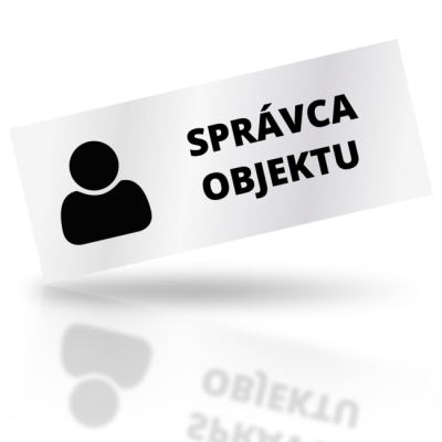 Správca objektu - obdelníkové označení