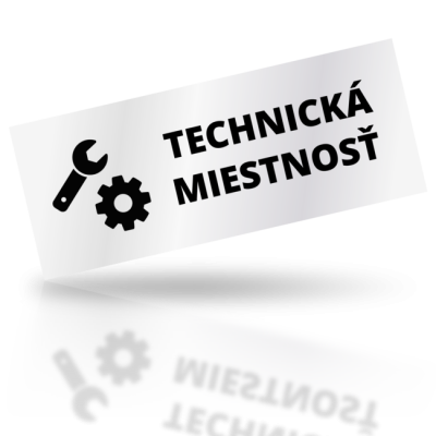 Technická miestnosť - obdelníkové označení