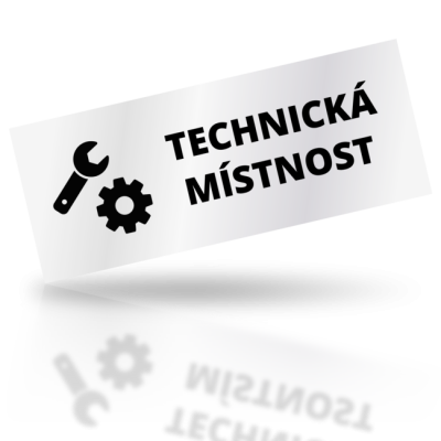 Technická místnost - obdelníkové označení