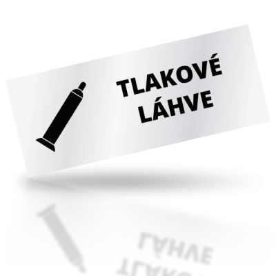 Tlakové láhve - obdelníkové označení
