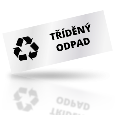 Tříděný odpad 01 - obdelníkové označení
