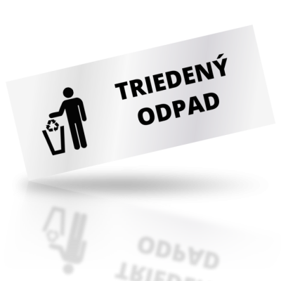 Triedený odpad 02 - obdelníkové označení