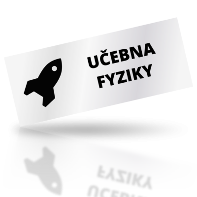 Učebna fyziky - obdelníkové označení
