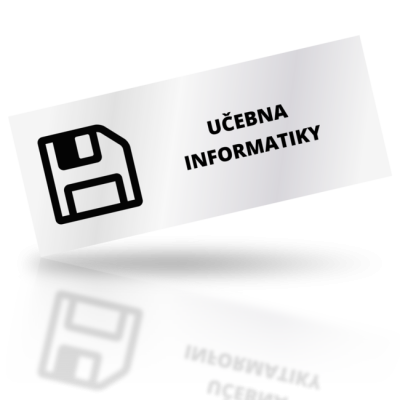 Učebna informatiky - obdelníkové označení